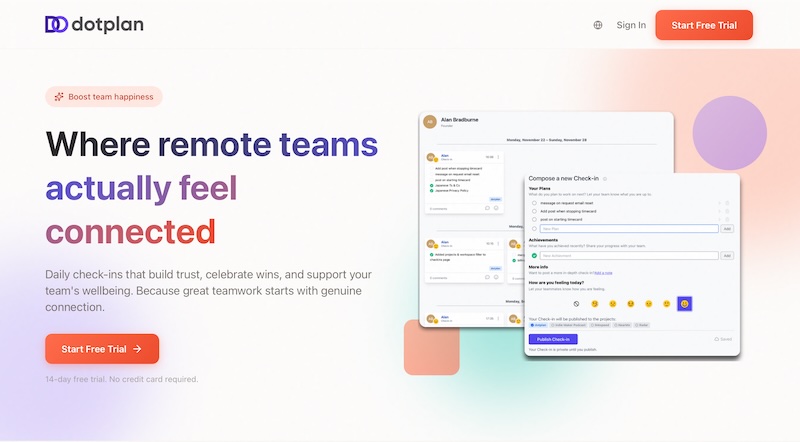 dotplan.io screenshot
